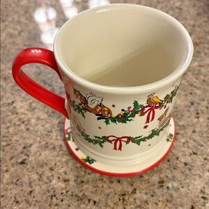 Cath Kidston London Folky Friends Mug and coaster